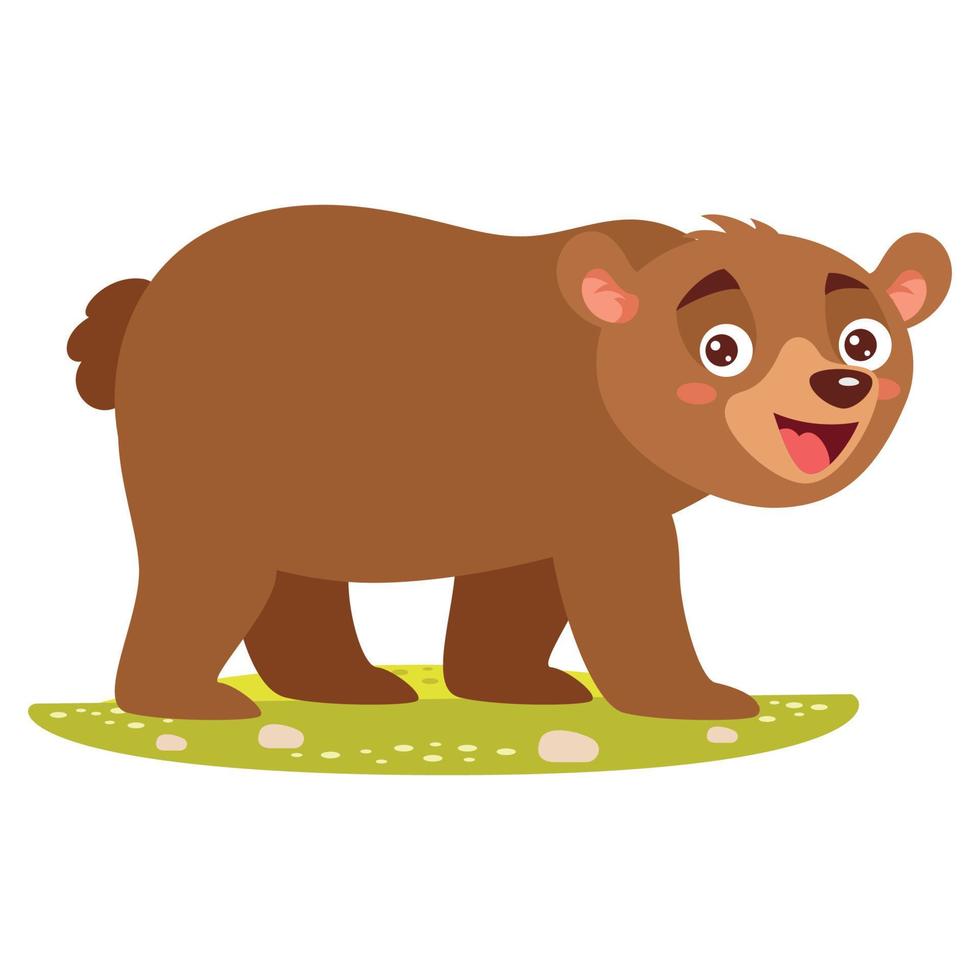 Cartoon Illustration Of A Bear vector