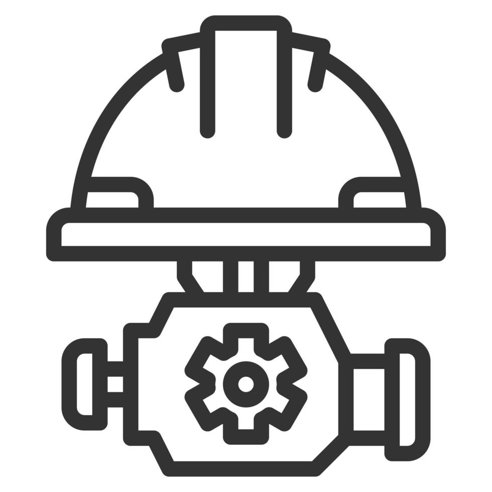 engineering icon line vector illustration