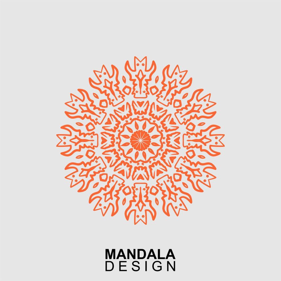 diseño de mandala dibujado a mano. ilustración vectorial vector