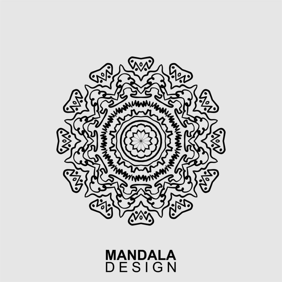 hand drawn mandala design. vector illustration
