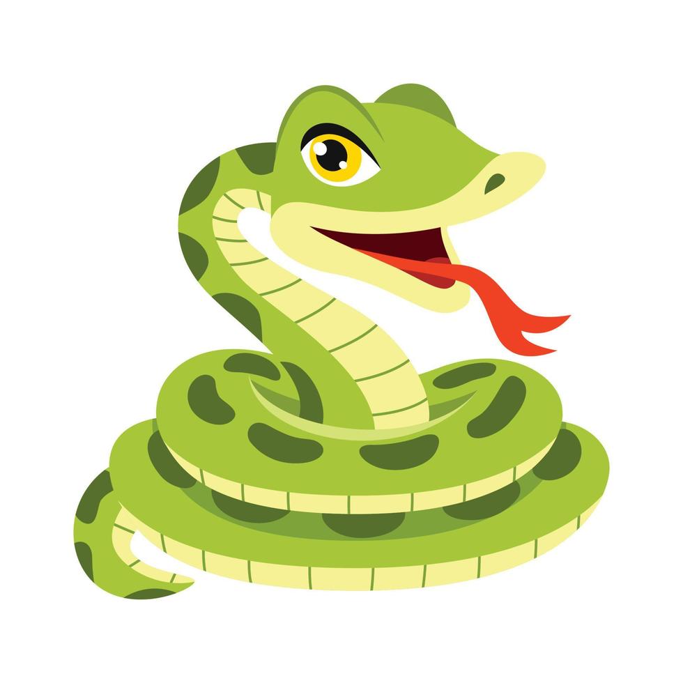 ilustración de dibujos animados de una serpiente 13539293 Vector en Vecteezy