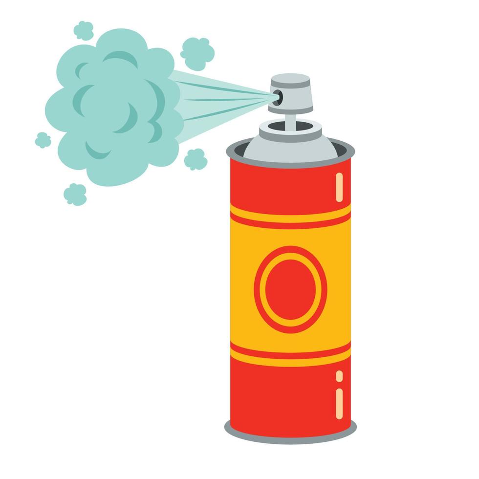 Illustration Of Bug Repellent Spray Can vector