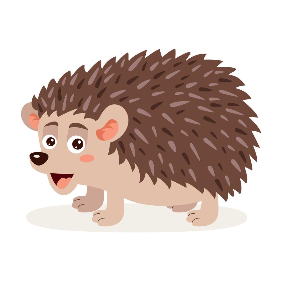 Cartoon Illustration Of A Hedgehog vector