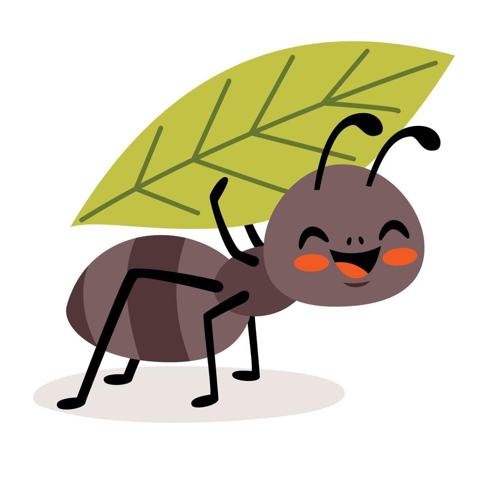 Cartoon Drawing Of An Ant vector