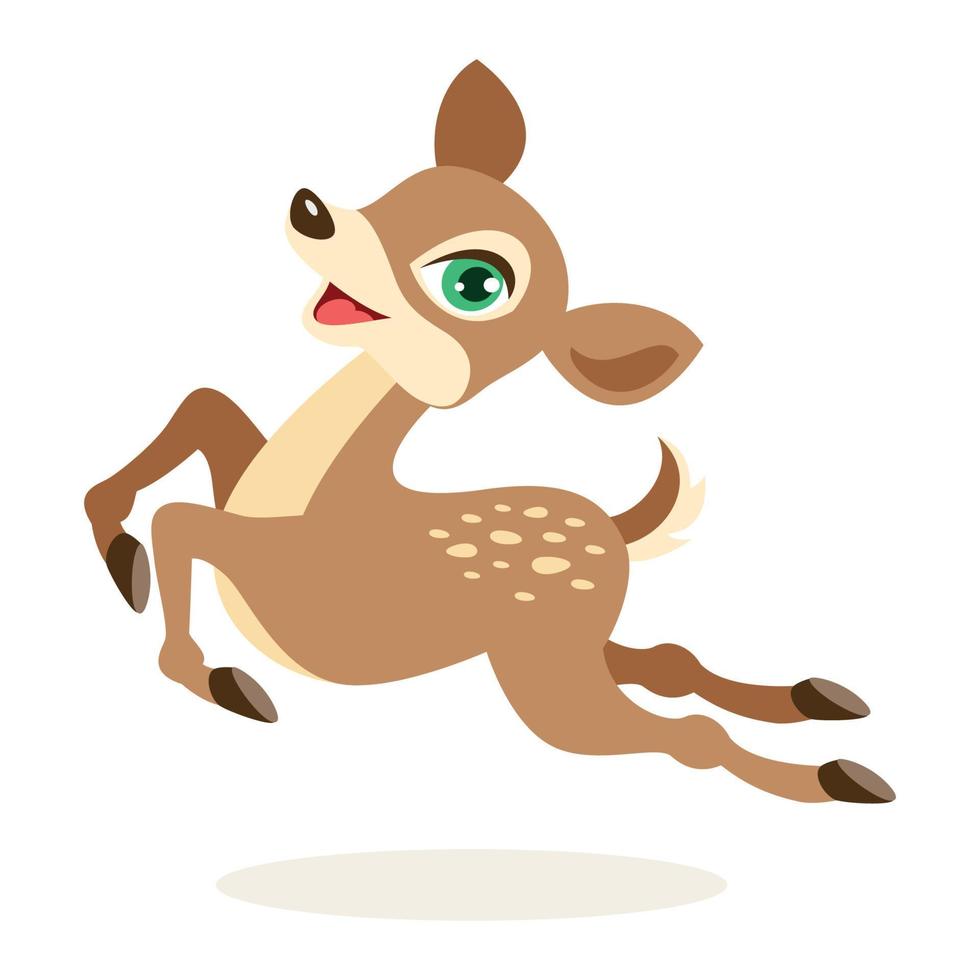 Cartoon Illustration Of A Deer vector