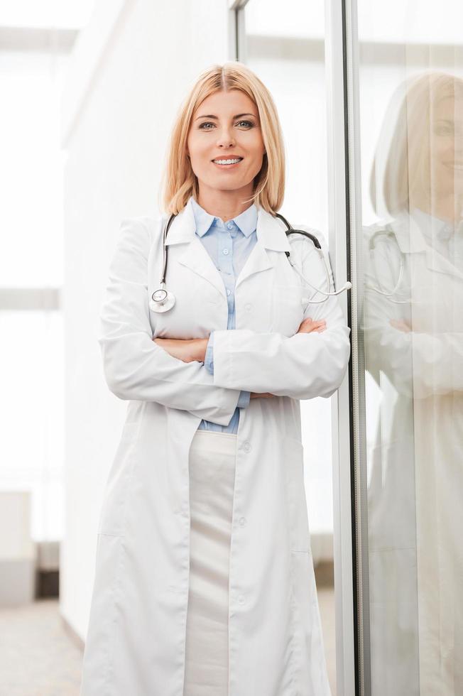 Confident female docto photo