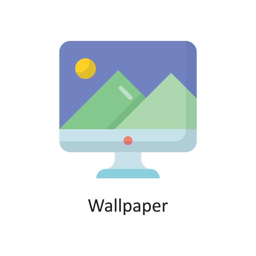 Wallpaper  Vector  Flat Icon Design illustration. Cloud Computing Symbol on White background EPS 10 File