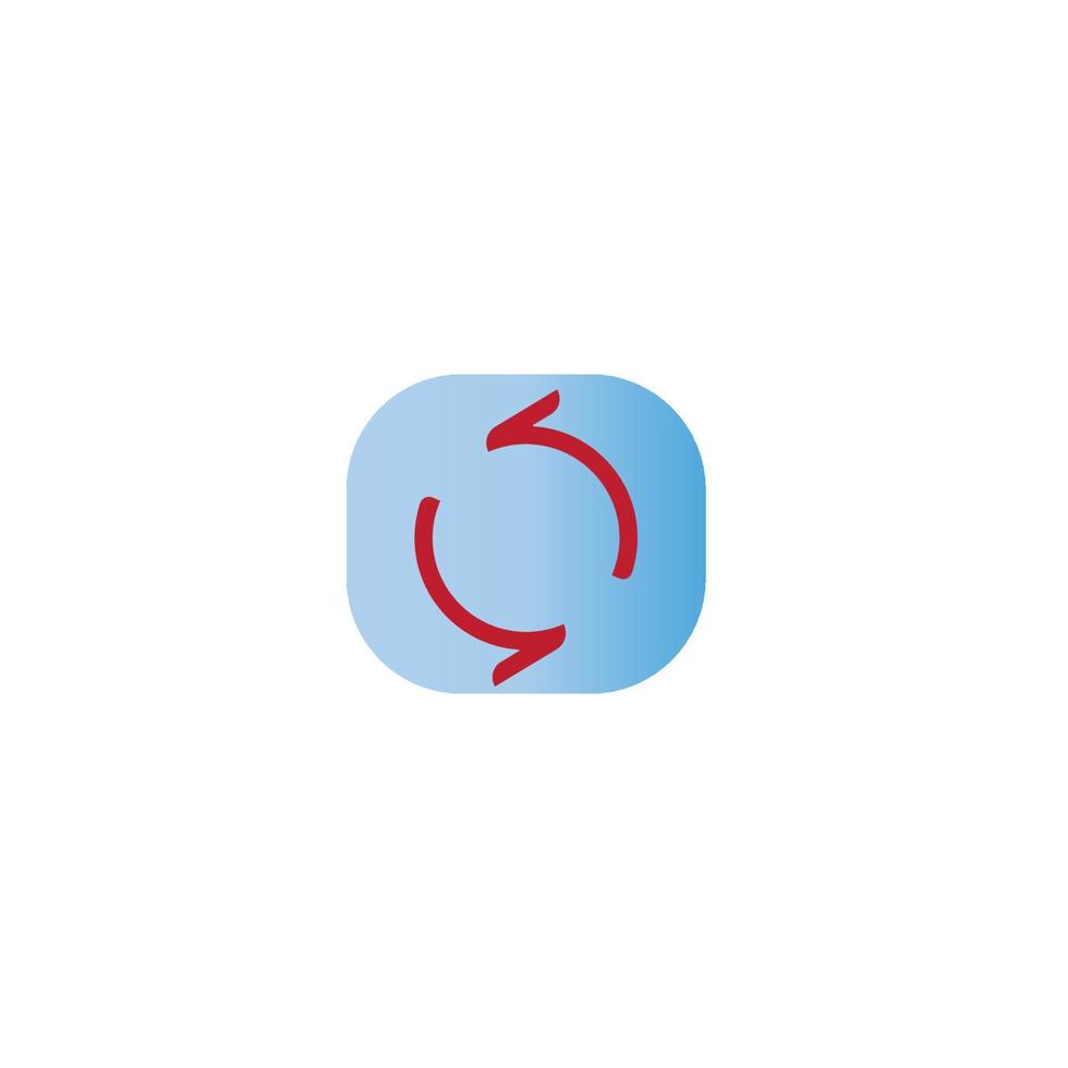 Recycle, refresh, cycle arrows vector icon illustration