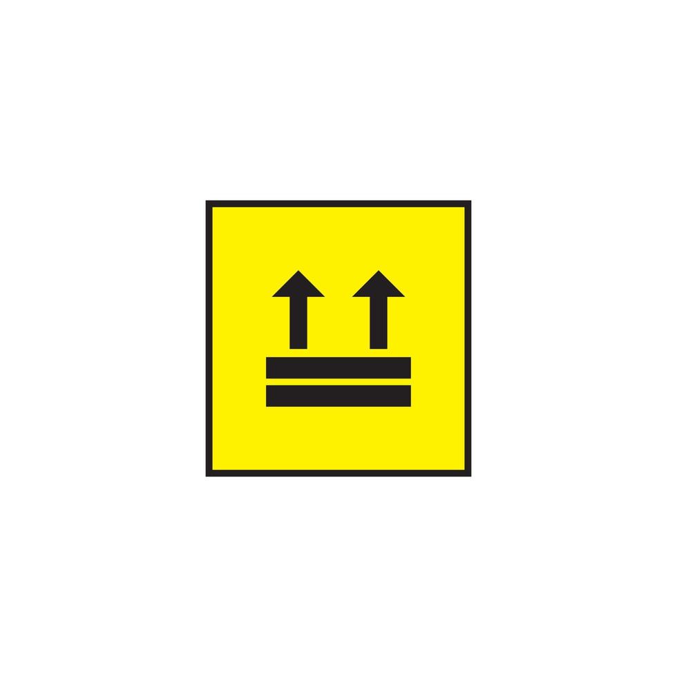 Fragile logo icon vector concept