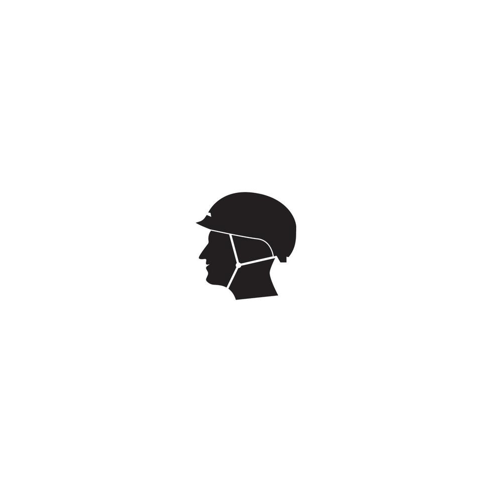 Helmet simple vector icon illustration