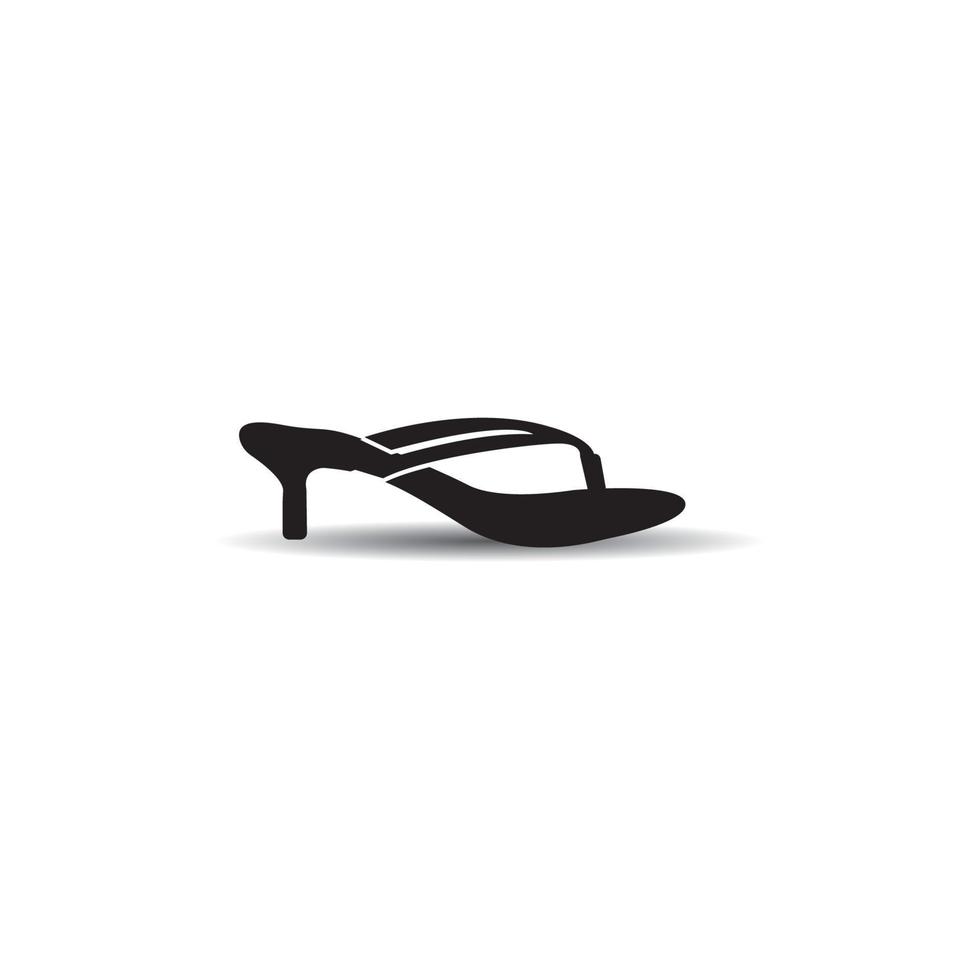 simple slipper logo vector icon illustration