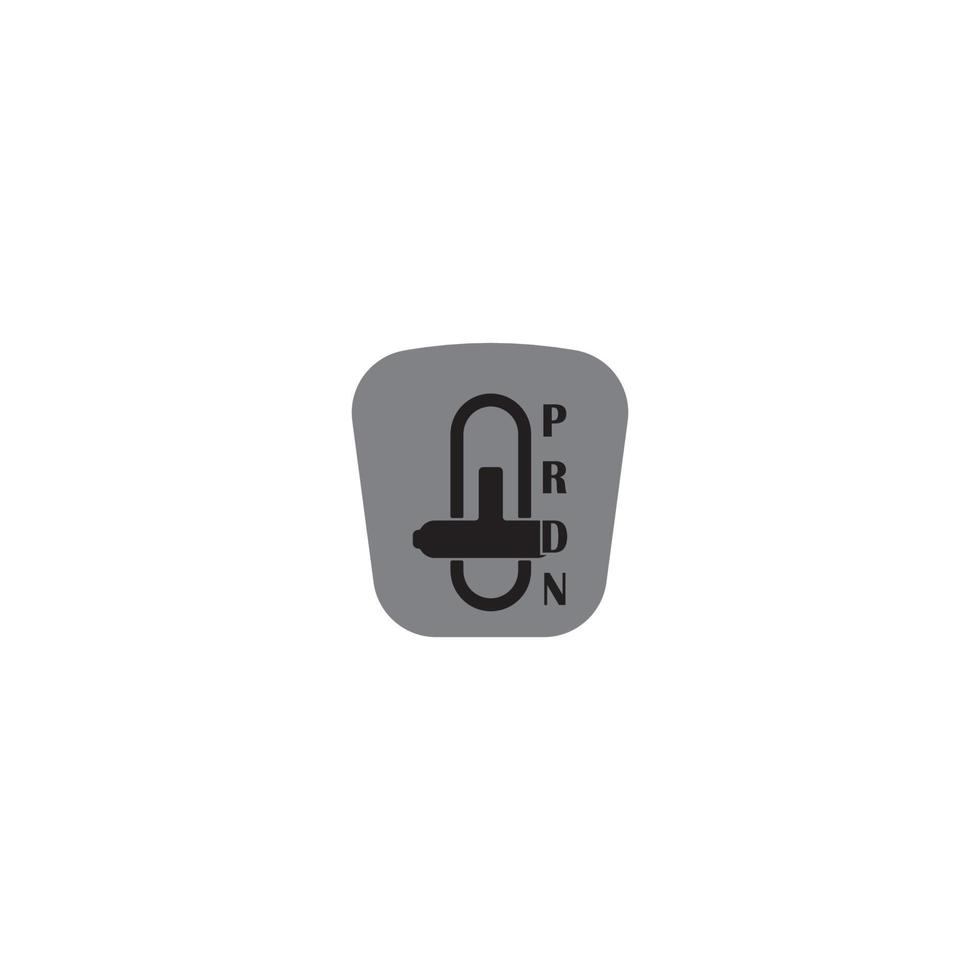 Gear box icon, stick shift template vector illustration