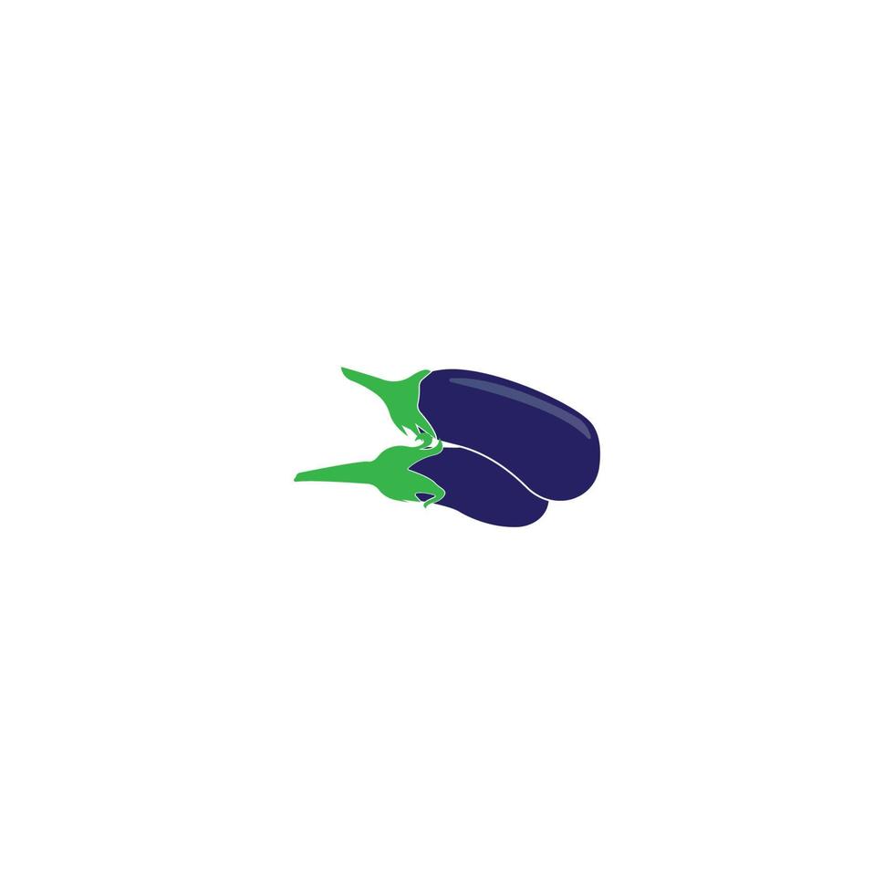 Eggplant logo vector icon illustration