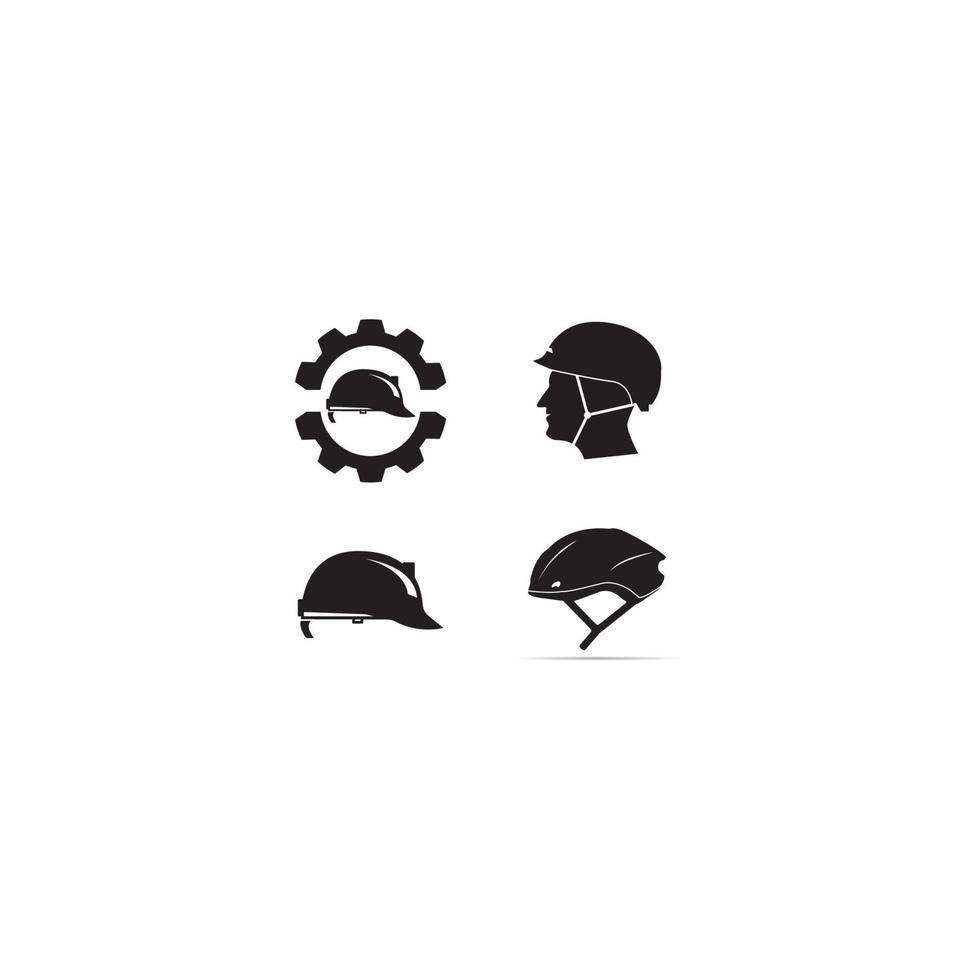 Helmet simple vector icon illustration