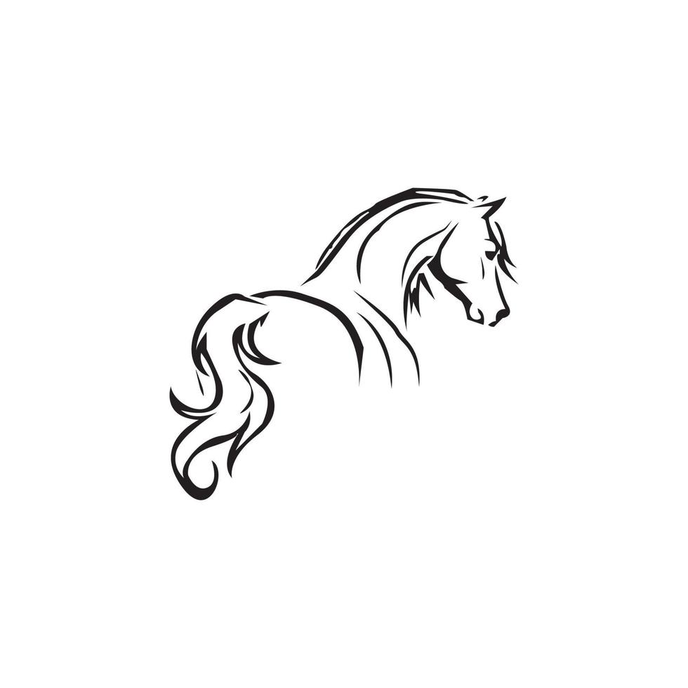 Horse Logo Template Vector illustration