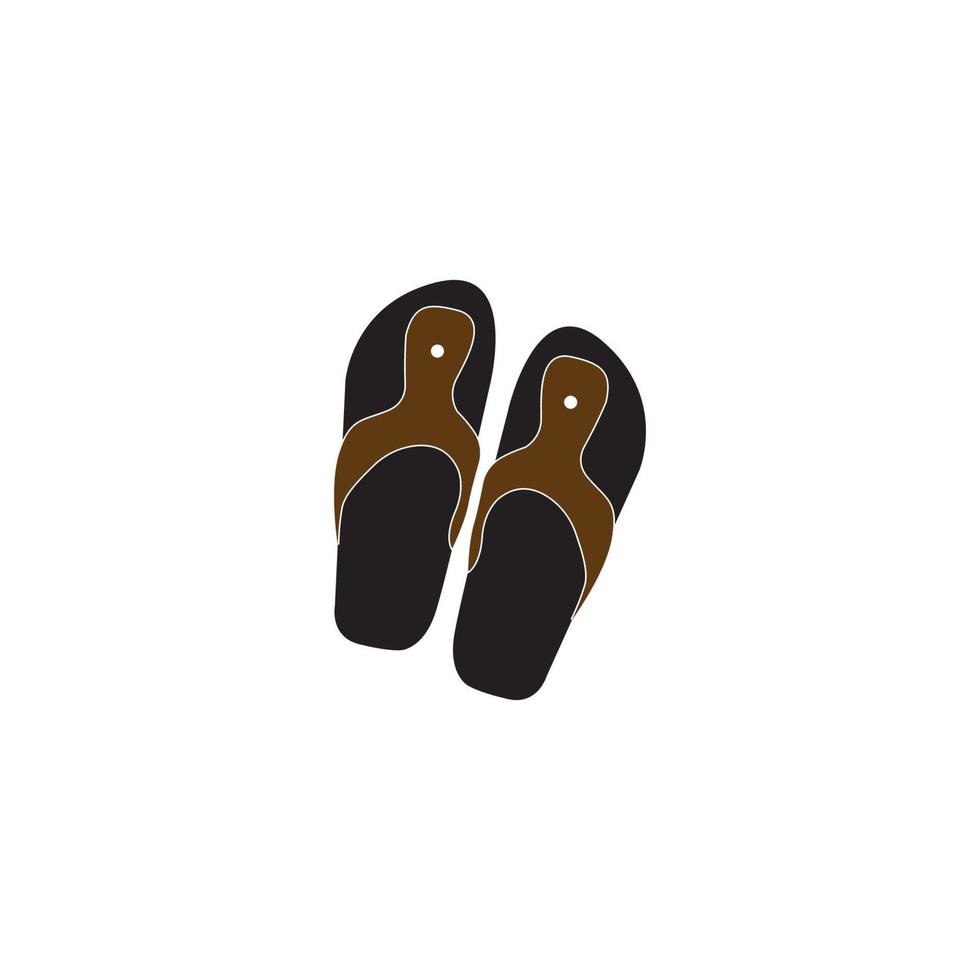 ilustración de icono de vector de logotipo de zapatilla simple