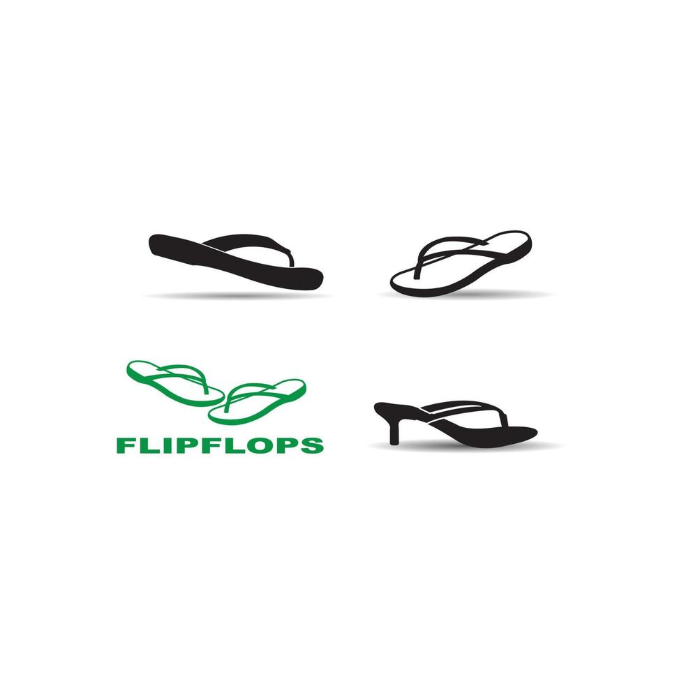 simple slipper logo vector icon illustration