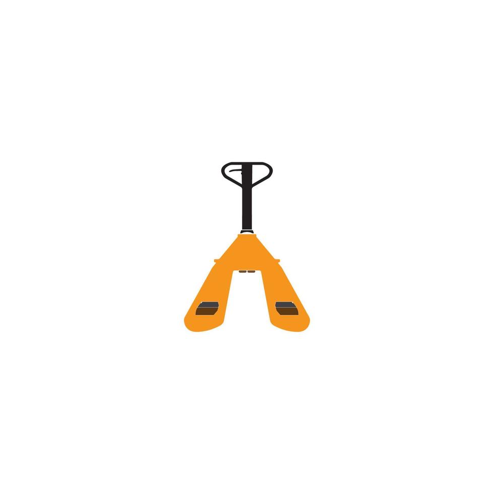 Hand pallet lift sign, Hand Pallet Truck Logo Template vector icon illustration