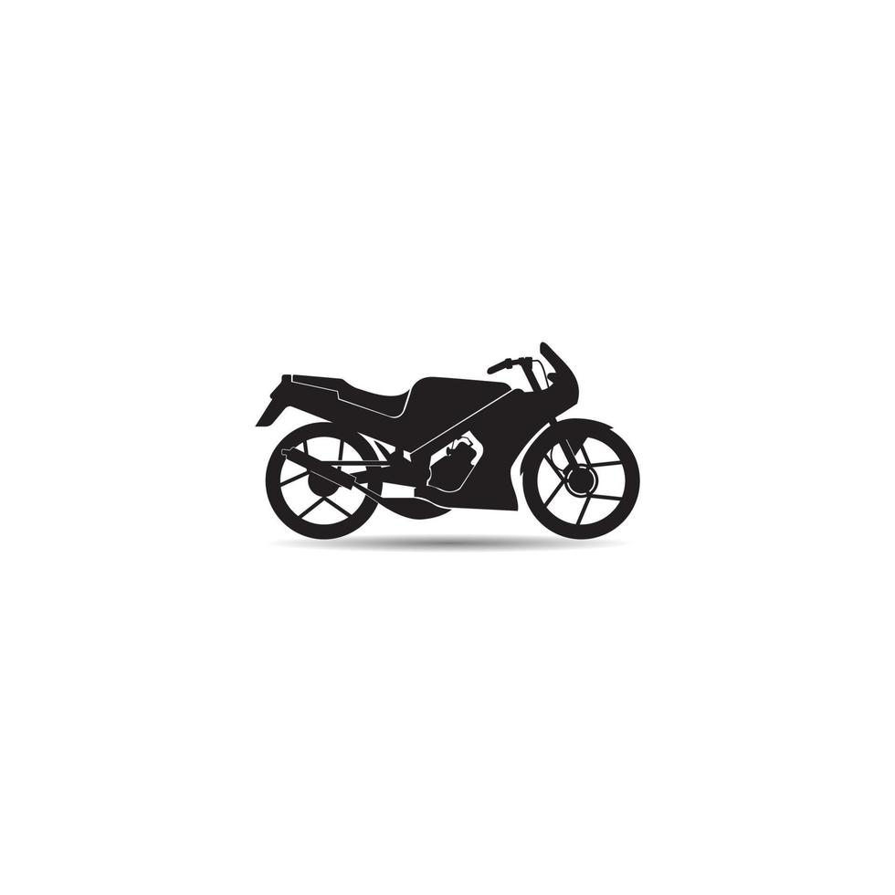 logotipo de ilustración de diseño de vector de icono de motocicleta