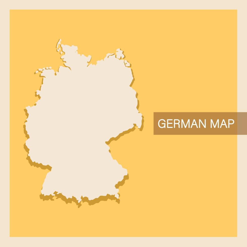 Vintage of German Map Vector