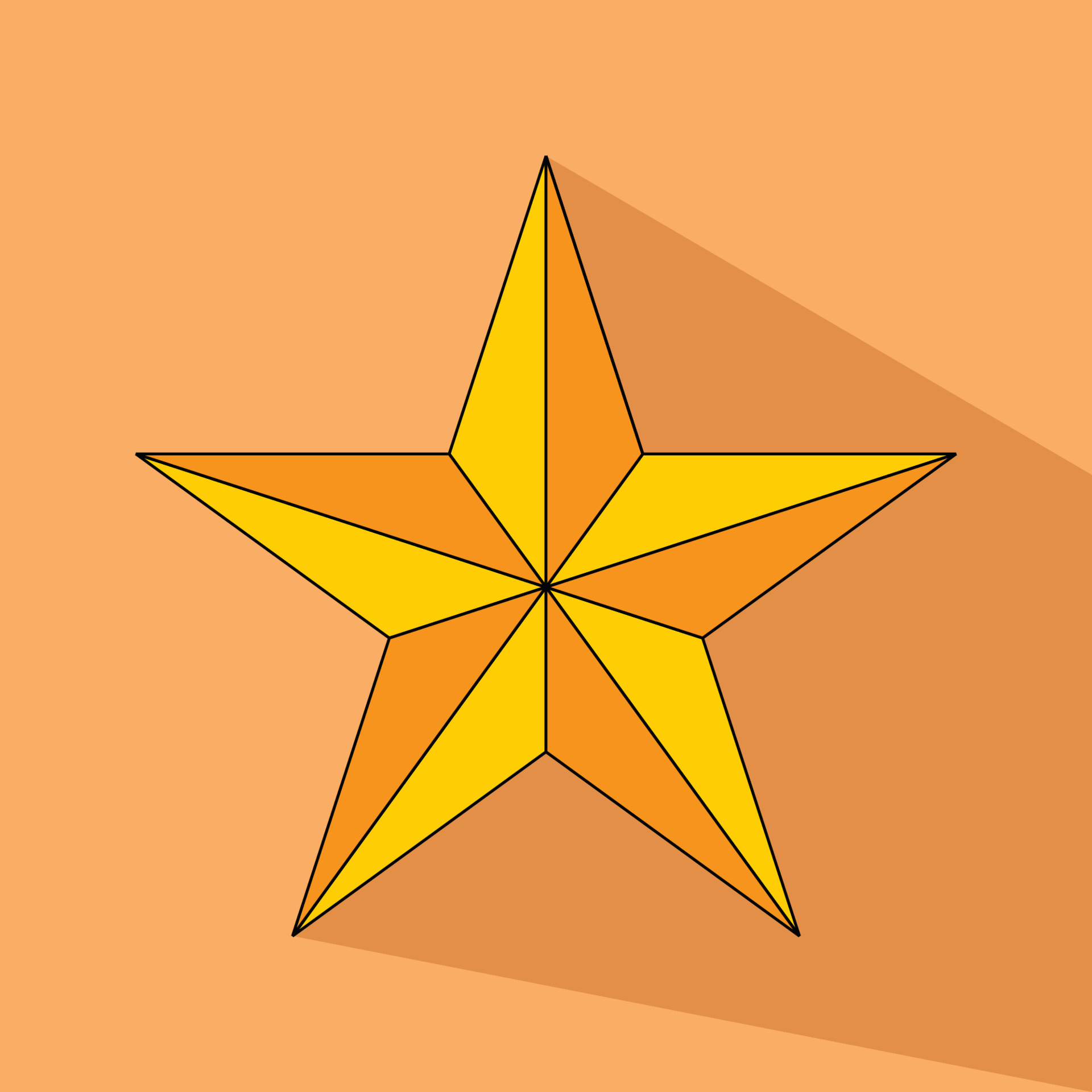 Icon of 3d Star Orange Colored Vector 13542360 Vector Art at Vecteezy