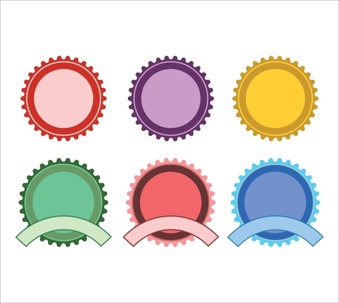 Set of Banner Circle Colorful Vector