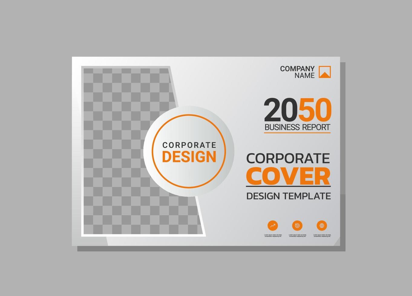 Modern Company horizontal Cover Business vector