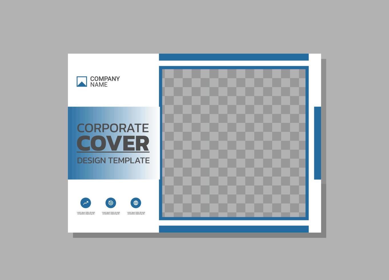 Modern business annual report horizontal vector