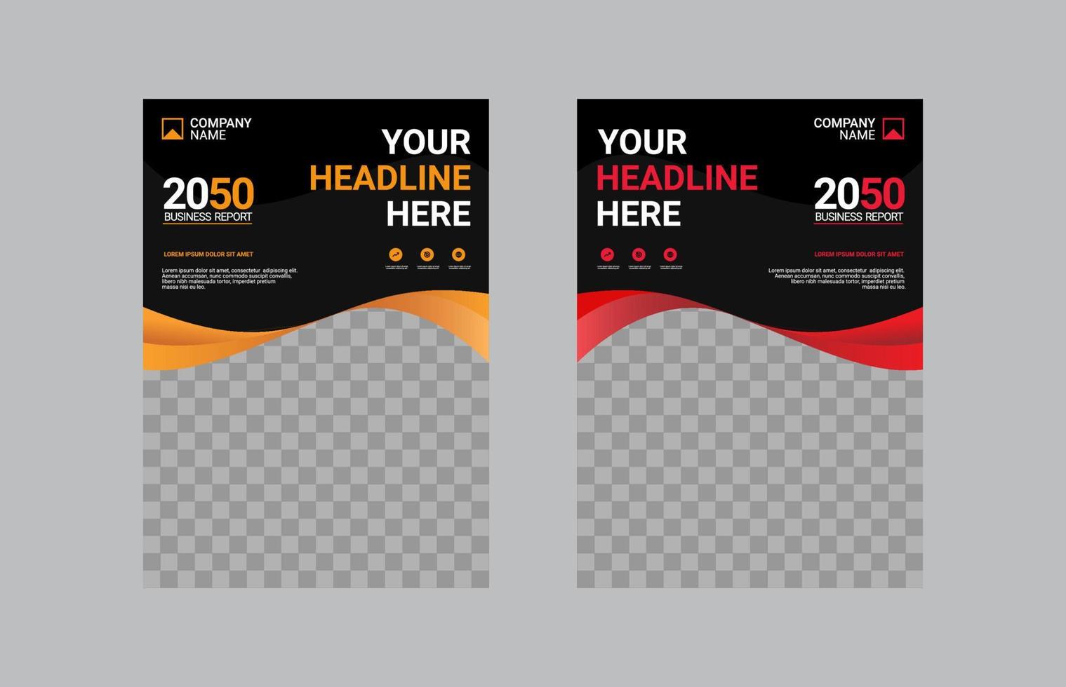 Modern Company Cover Business Template vector