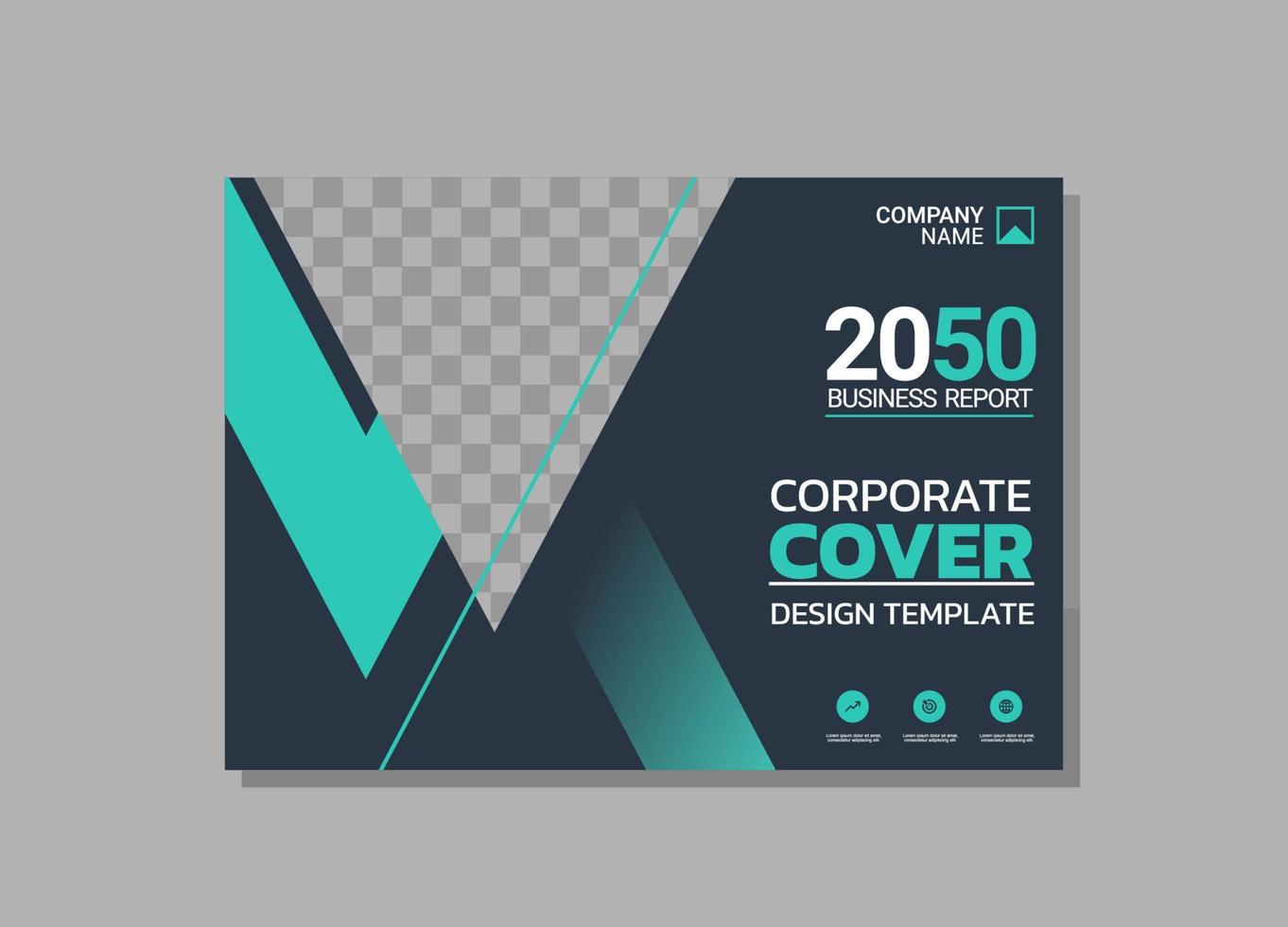 Modern Company horizontal Cover Business vector