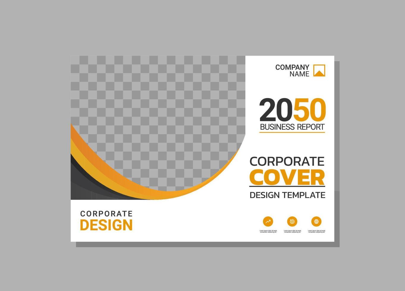 Modern Company horizontal Cover Business vector