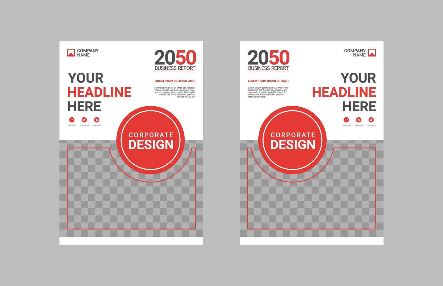 Creative corporate book cover design vector
