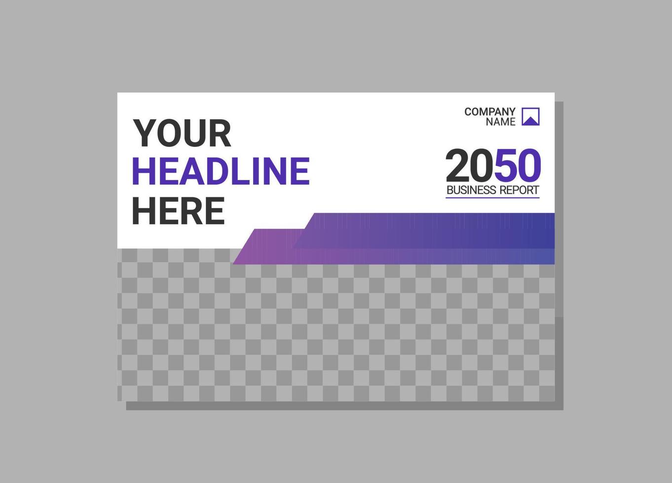 Modern Company horizontal Cover Business vector