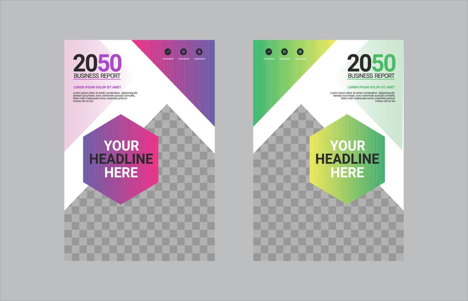 Creative corporate book cover design vector