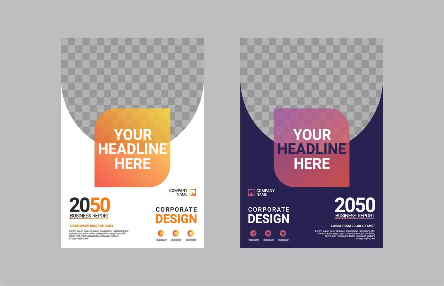 Creative corporate book cover design vector