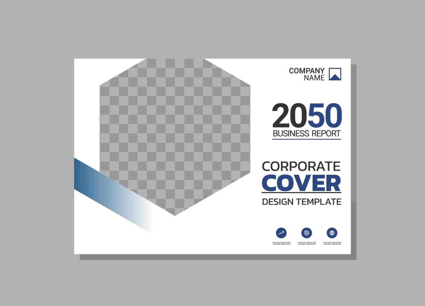 Modern Company horizontal Cover Business vector