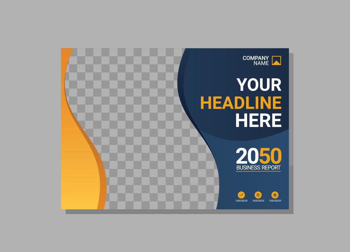 Modern Company horizontal Cover Business vector