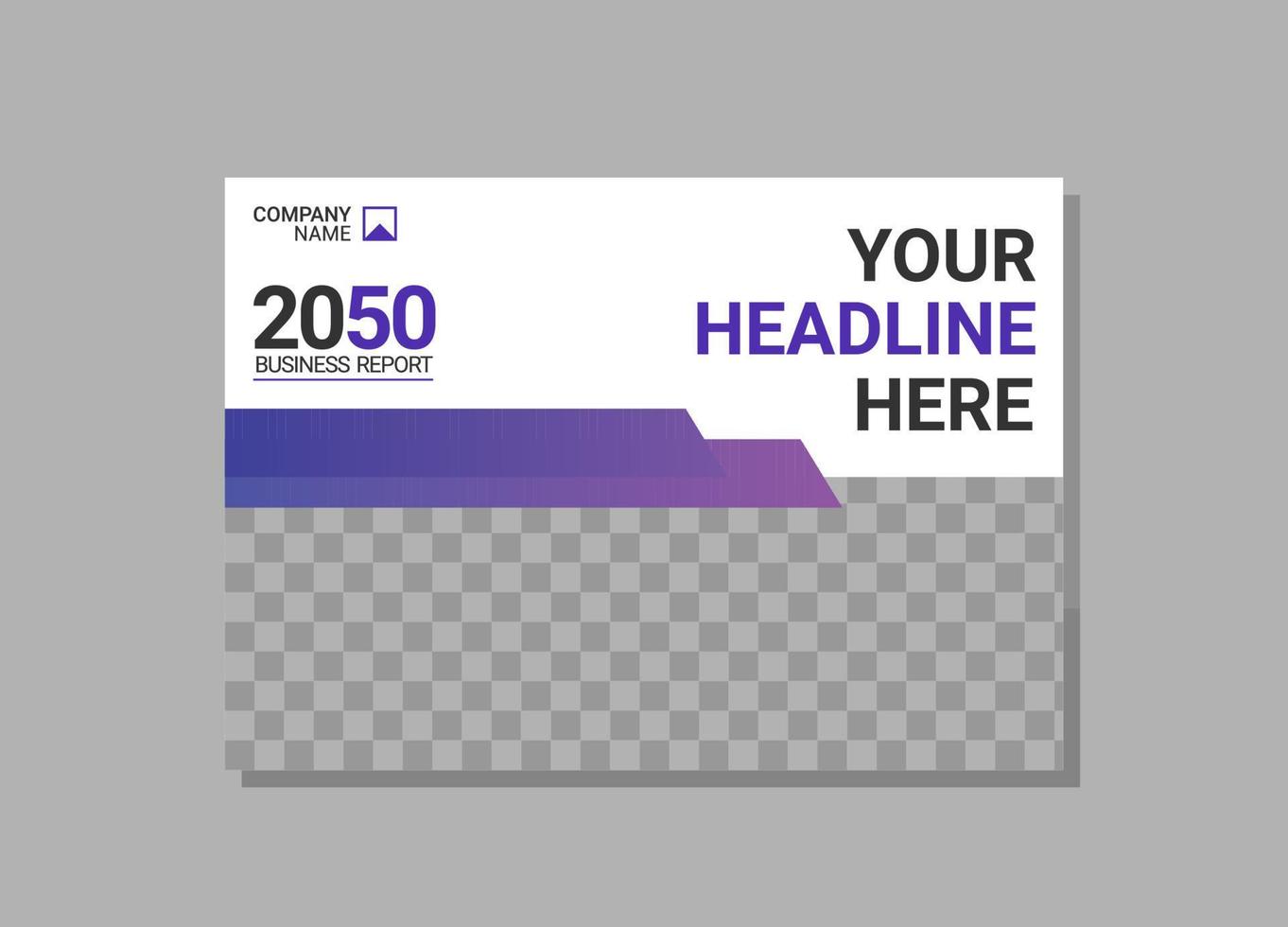 Modern Company horizontal Cover Business vector