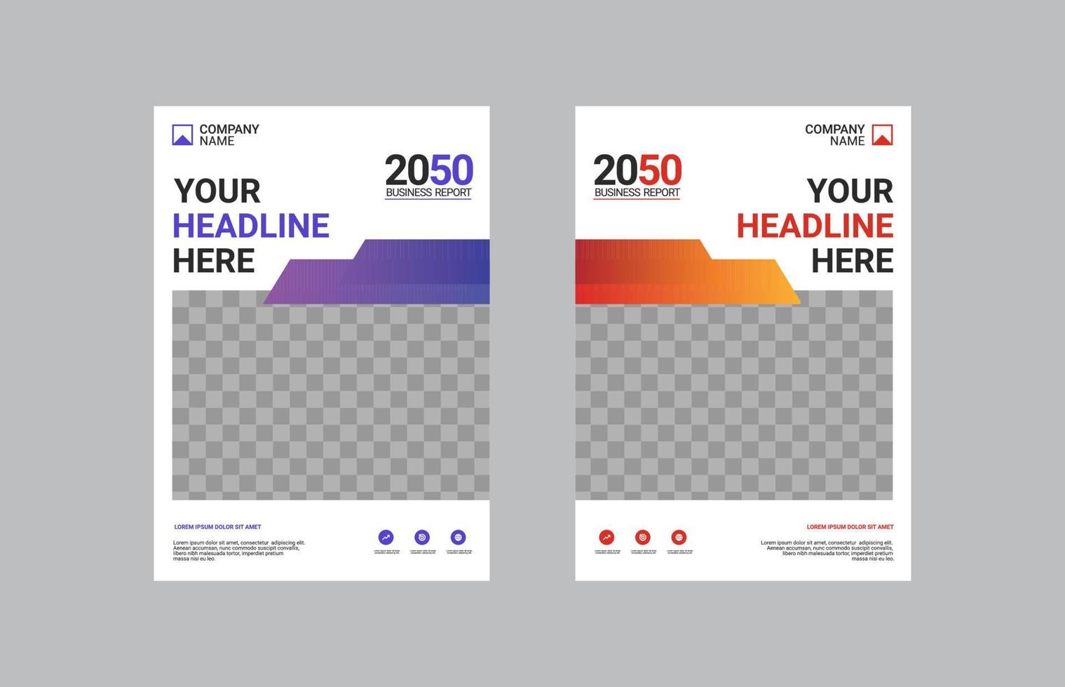 Modern Company Cover Business Template vector