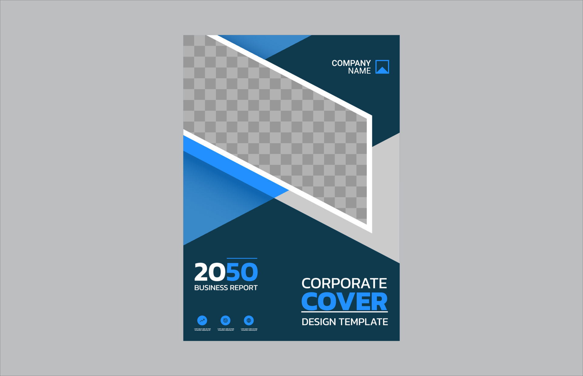 Modern business annual report template 13542874 Vector Art at Vecteezy