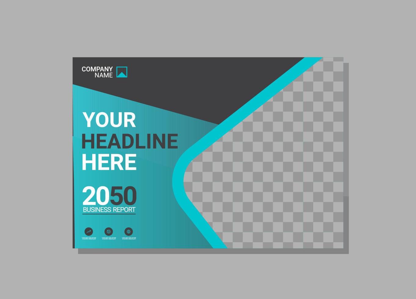 Modern Company horizontal Cover Business vector