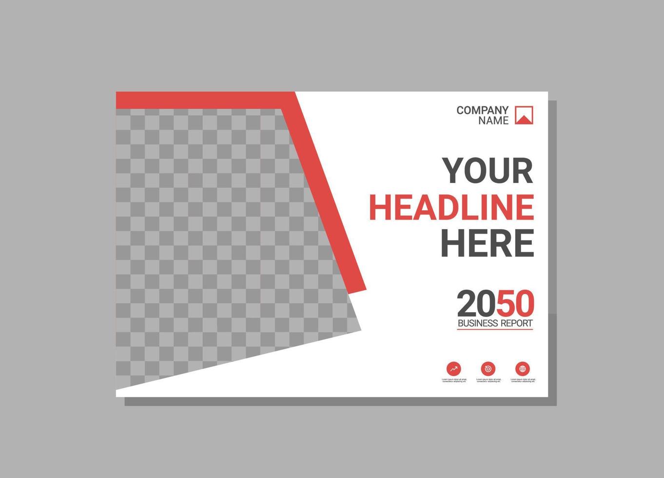 Modern Company horizontal Cover Business vector