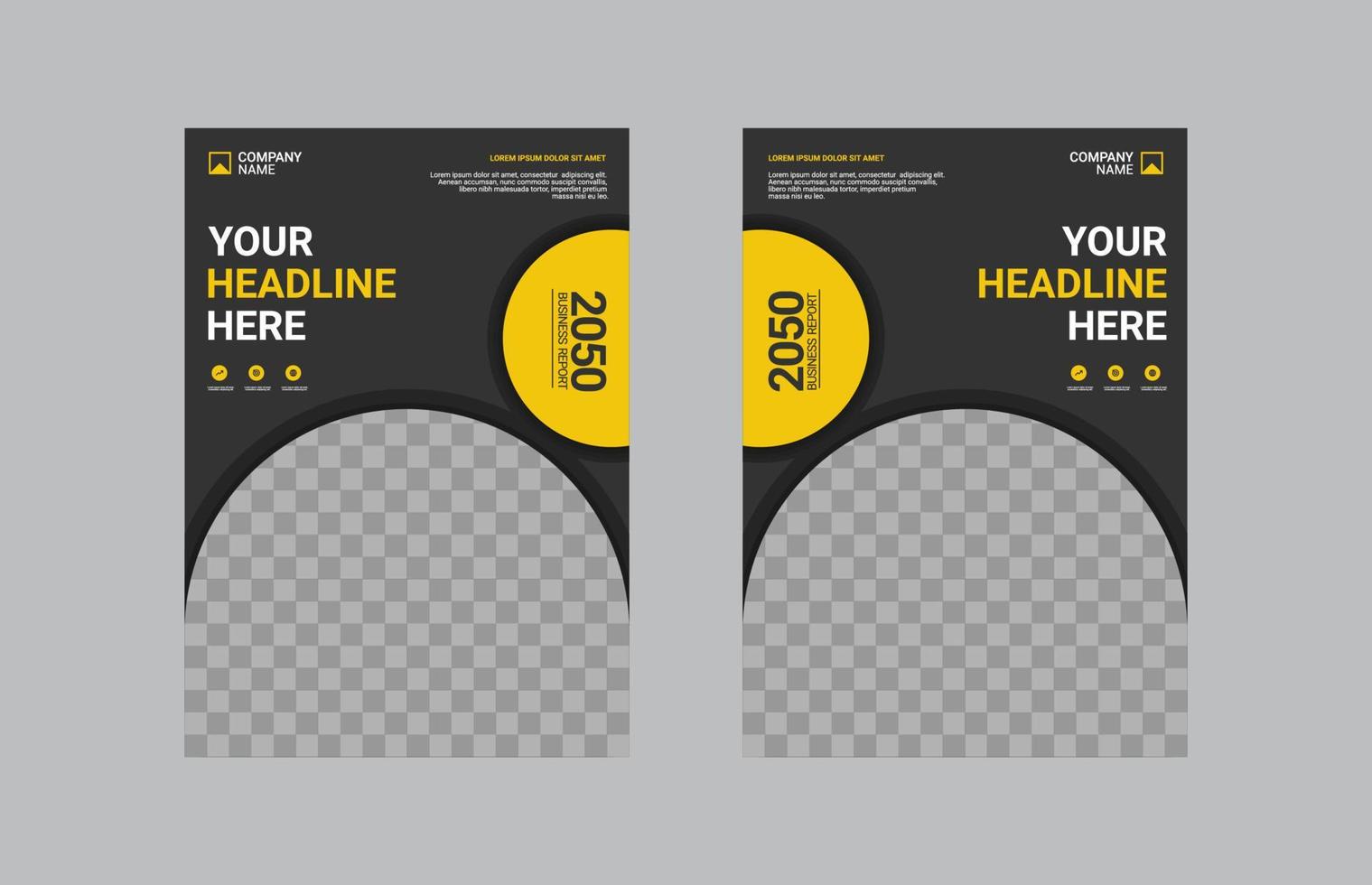 Creative corporate book cover design vector