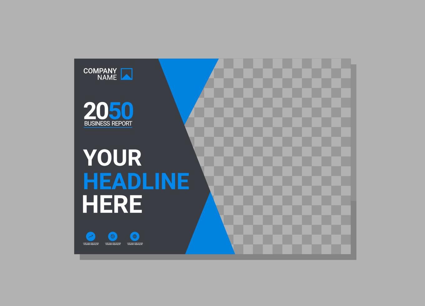 Modern Company horizontal Cover Business vector