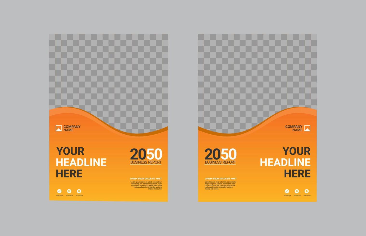 Creative corporate book cover design vector
