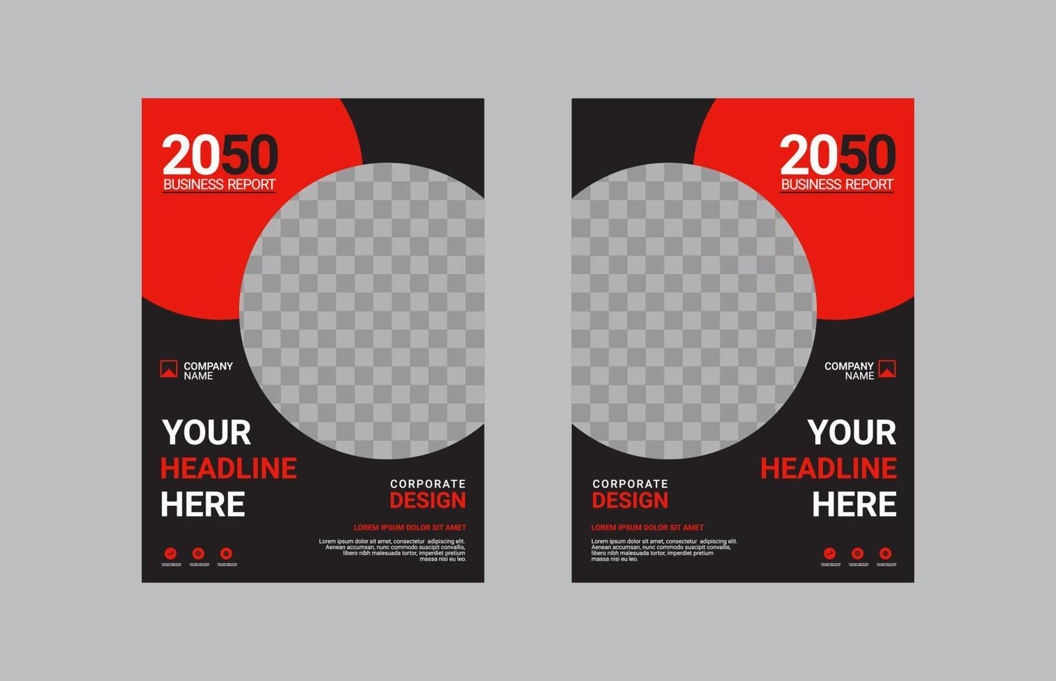 Creative corporate book cover design vector