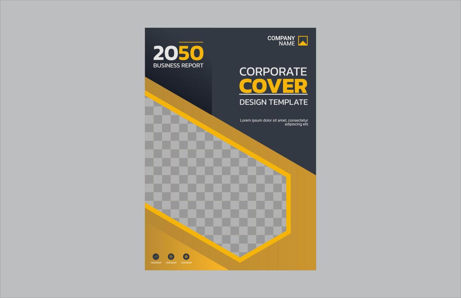 diseño de portada de libro corporativo creativo vector