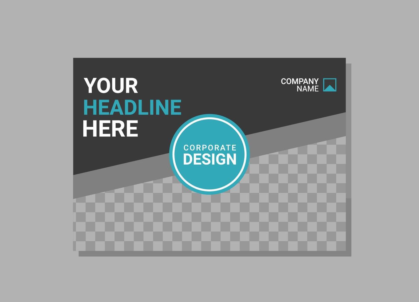 Modern Company horizontal Cover Business vector