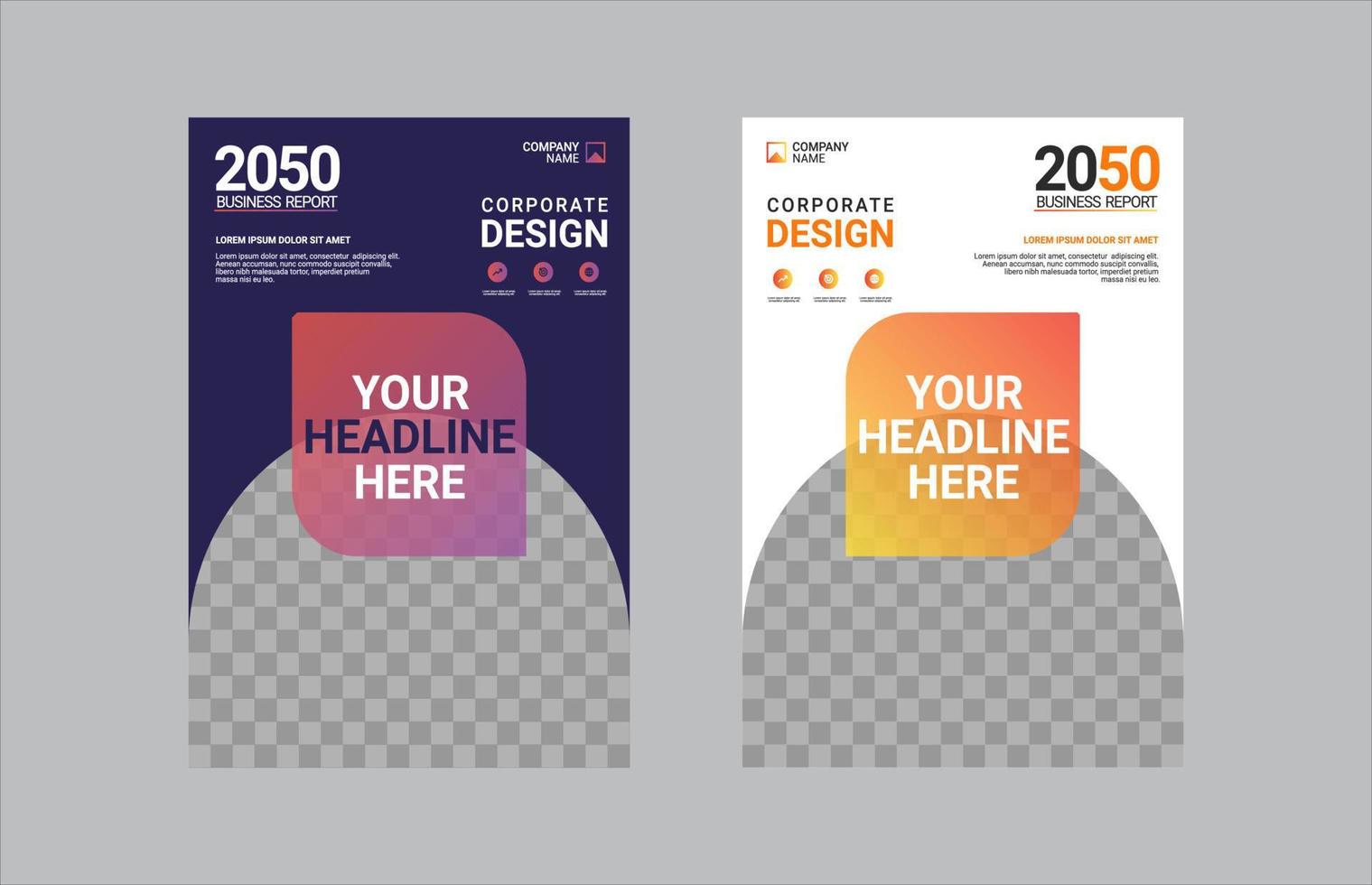 Modern Company Cover Business Template vector