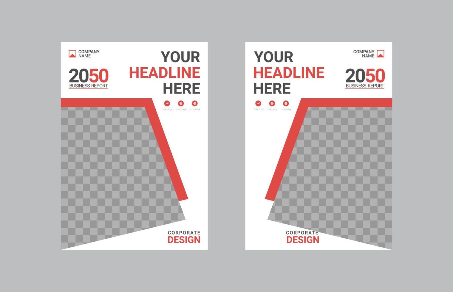 Creative corporate book cover design vector